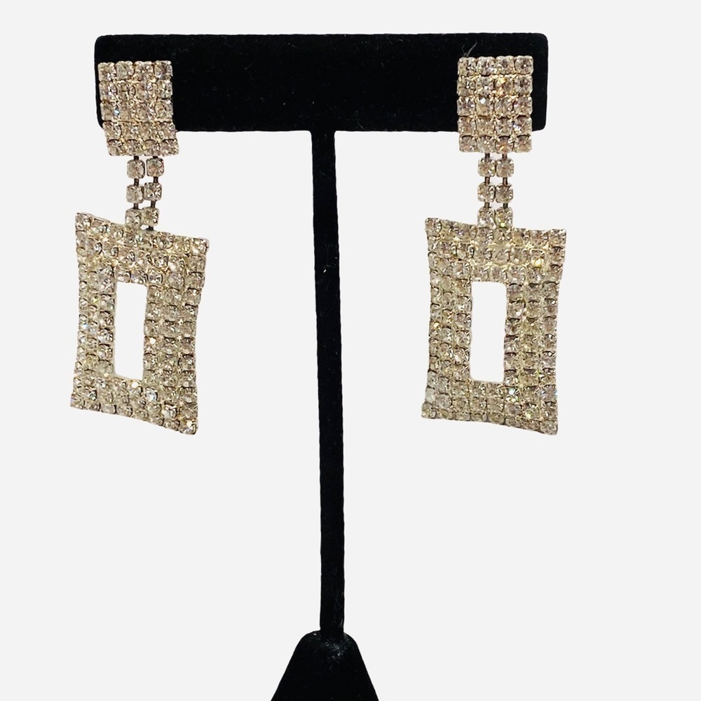Crystal Earrings Dangles Bling Statement